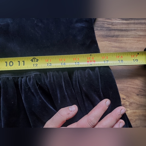 Vintage eddie bauer witchy black velvet dress pockets - Picture 8 of 10